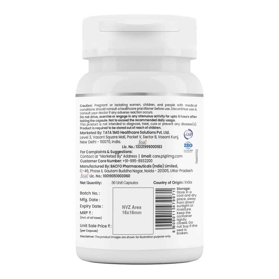 Tata 1mg Melatonin VEGetarian Capsule Pack Of 30