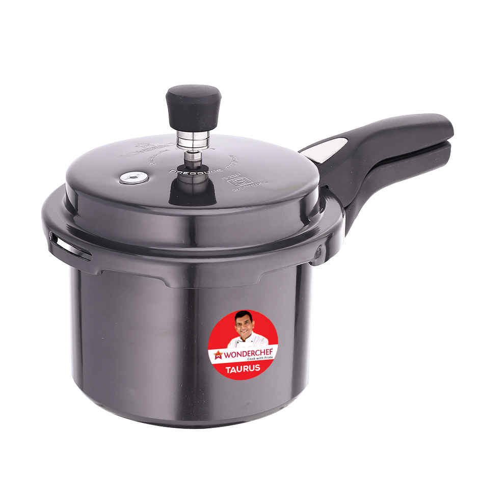Wonderchef Taurus Hard Anodized Outer Lid Pressure Cooker 3 L