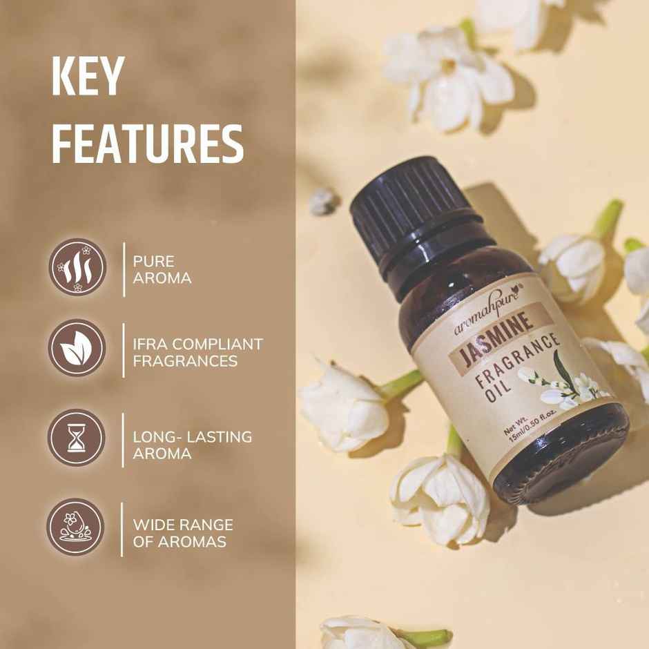 Aromahpure Fragrance Oil | Jasmine Aroma Oil for Home Fragrance