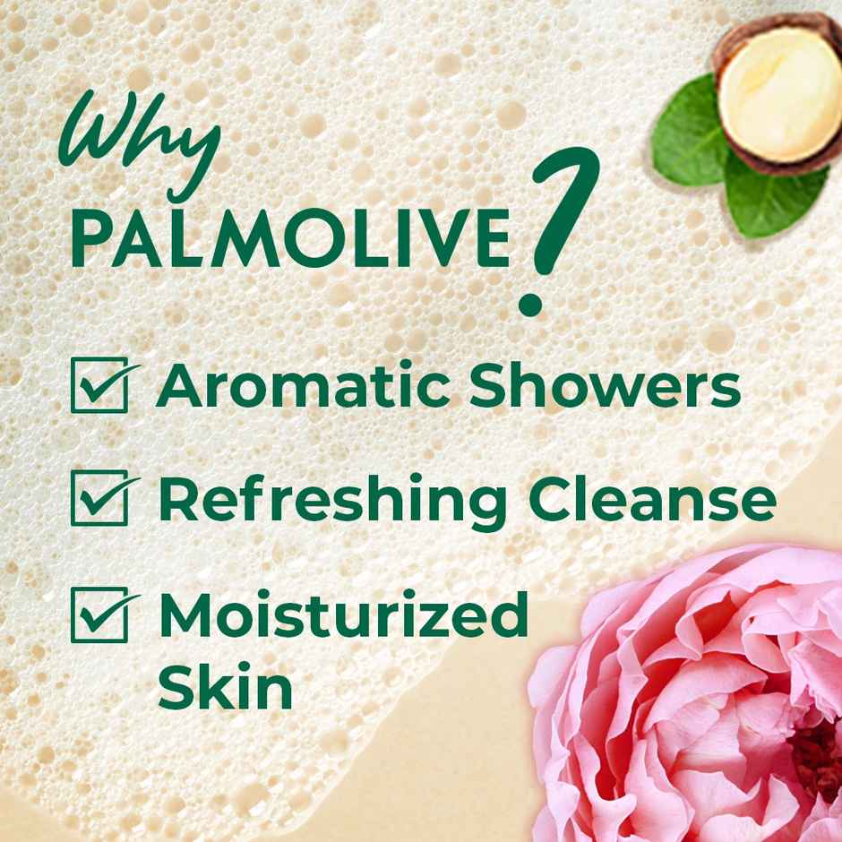 Palmolive Body Wash Luminous Oils Invigorating Shower Gel With 100% Natural Macadamia Oil & Peony Extracts