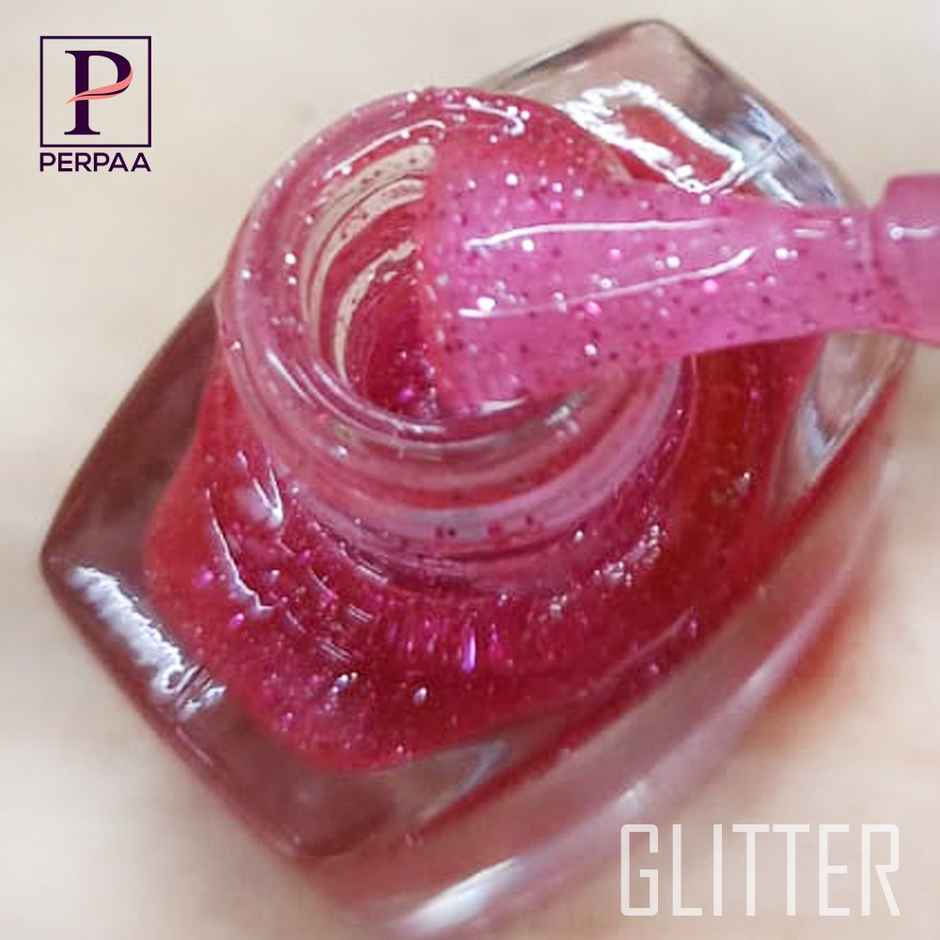 PERPAA Beauty Glitter Nail Paint | Pink Glitter