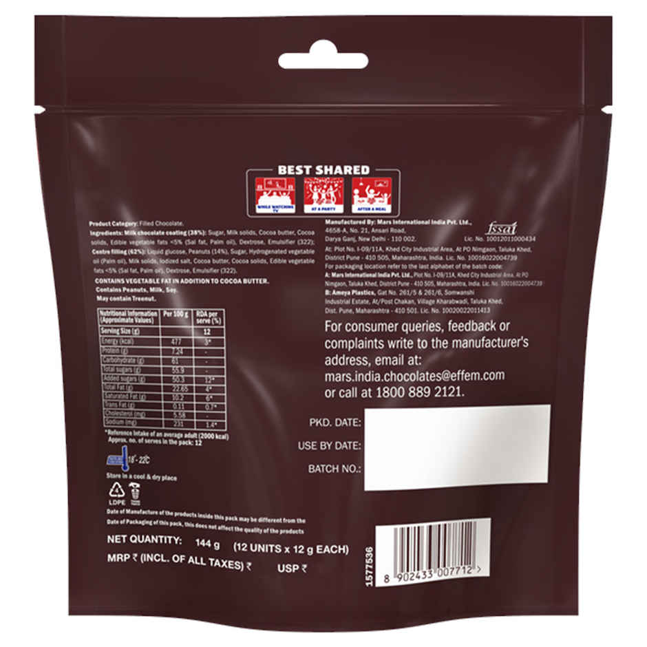 Snickers Family Treats Peanut Chocolate (Pouch)