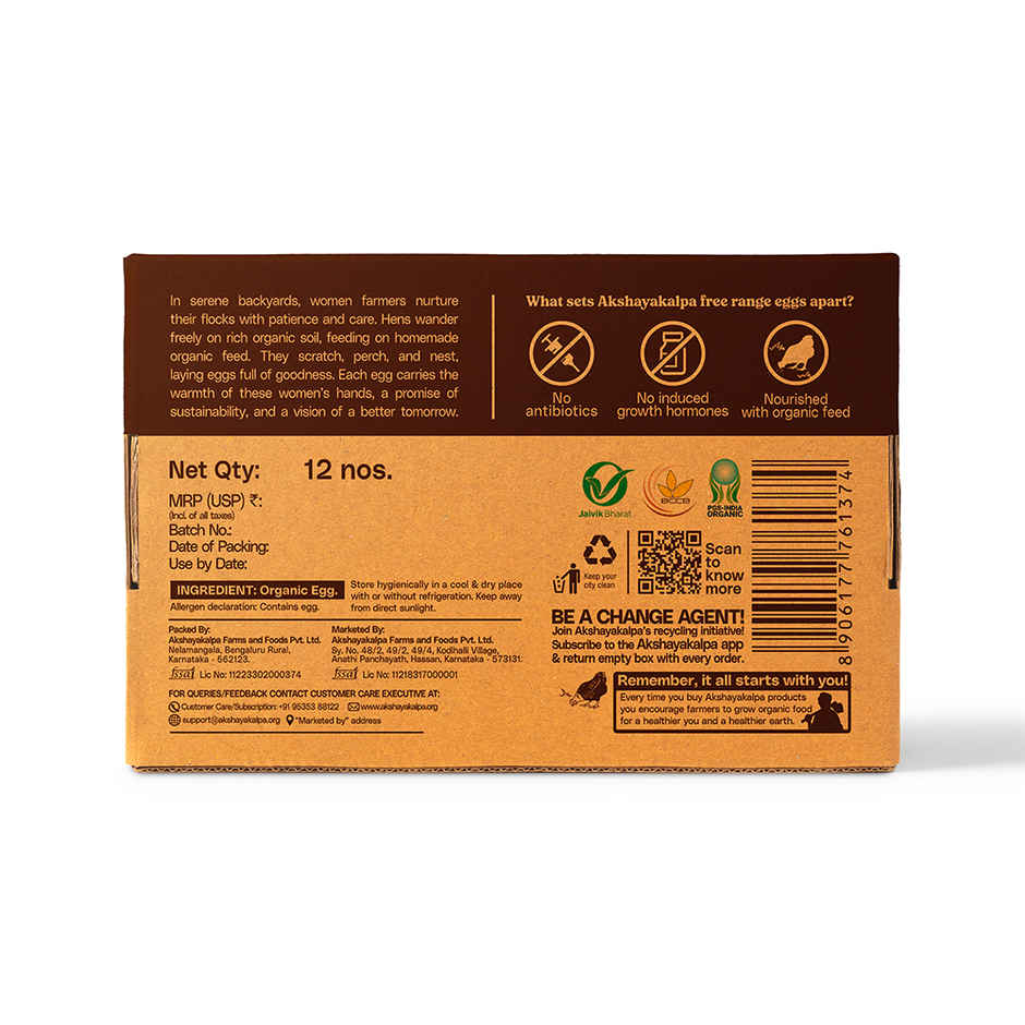 Akshayakalpa Organic Free Range | Country Eggs