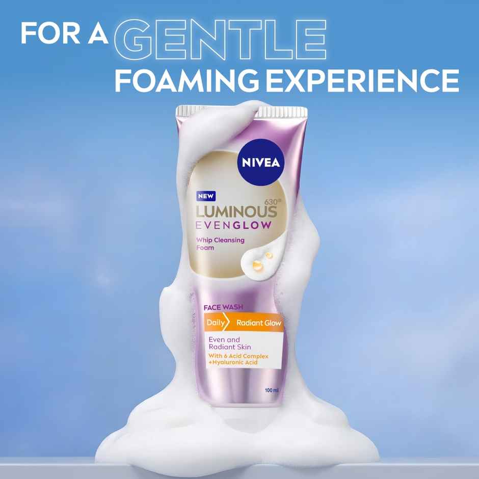 Nivea Luminous Even Glow Whip Foam Face Wash