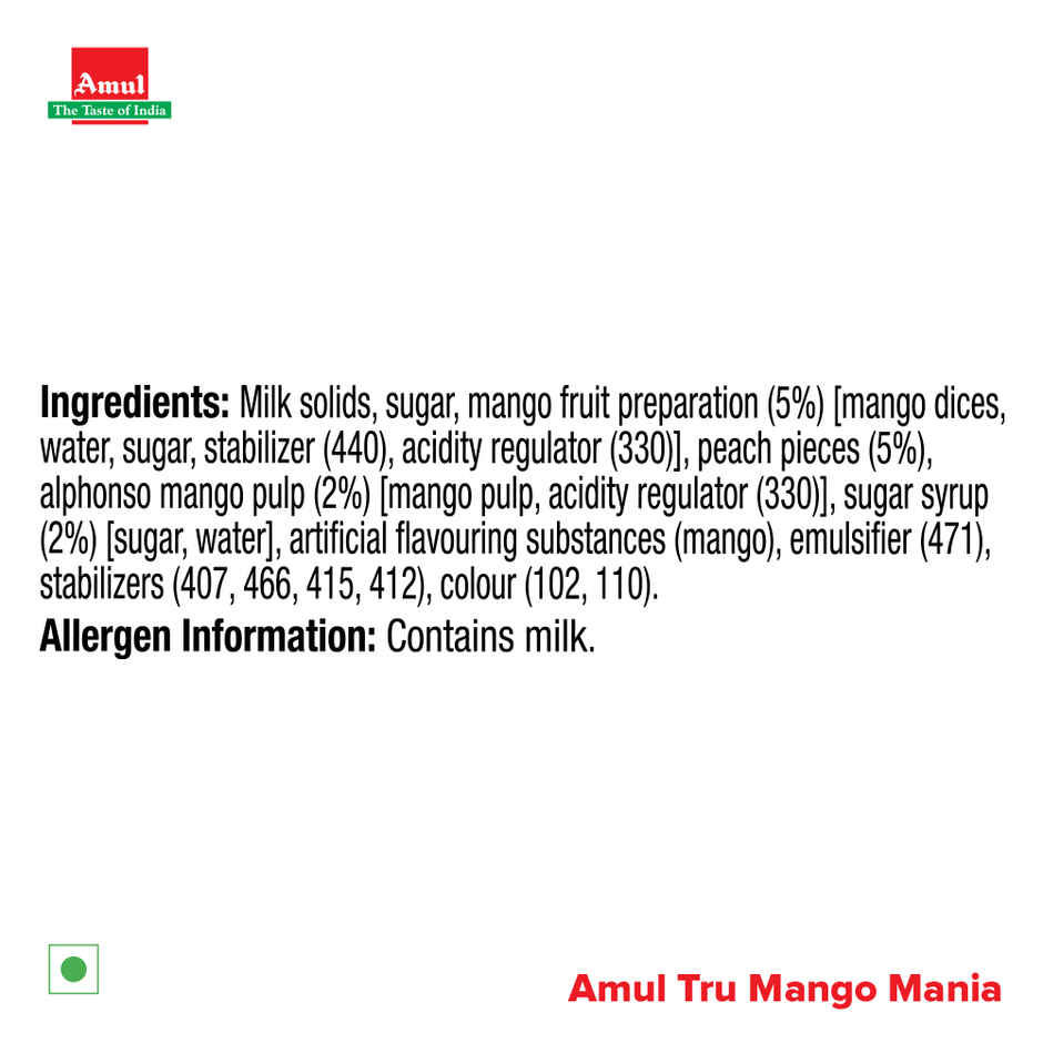 Amul Tru Mango Mania Ice Cream Tub