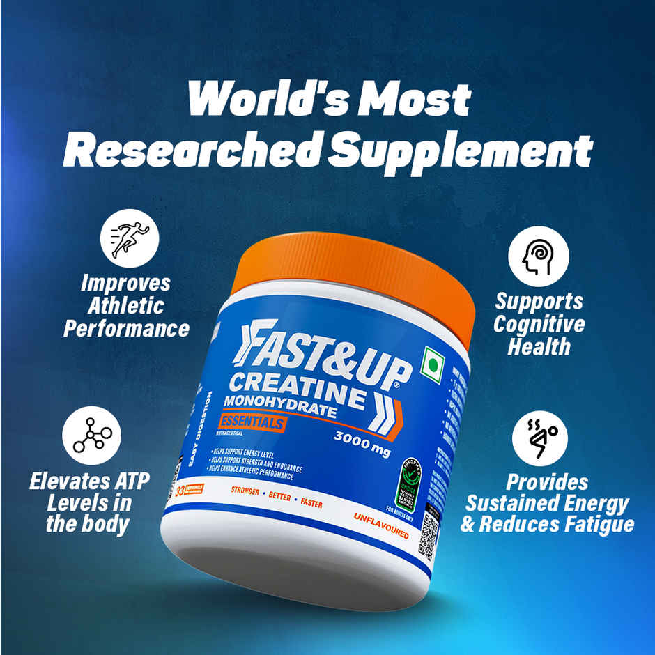 Fast&Up Micronised Creatine Monohydrate, Unflavoured