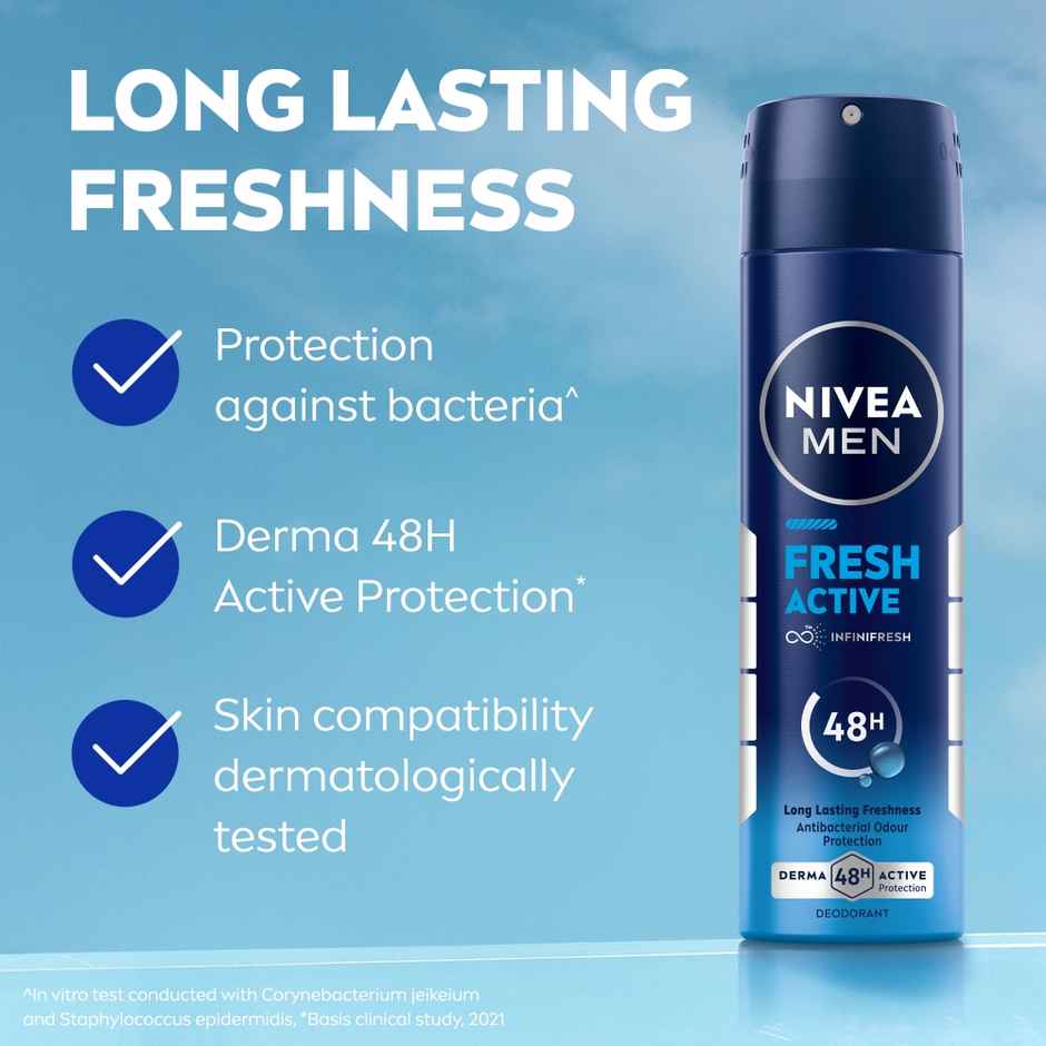 Nivea Men Deodorant Fresh Active 48h Long lasting Freshness