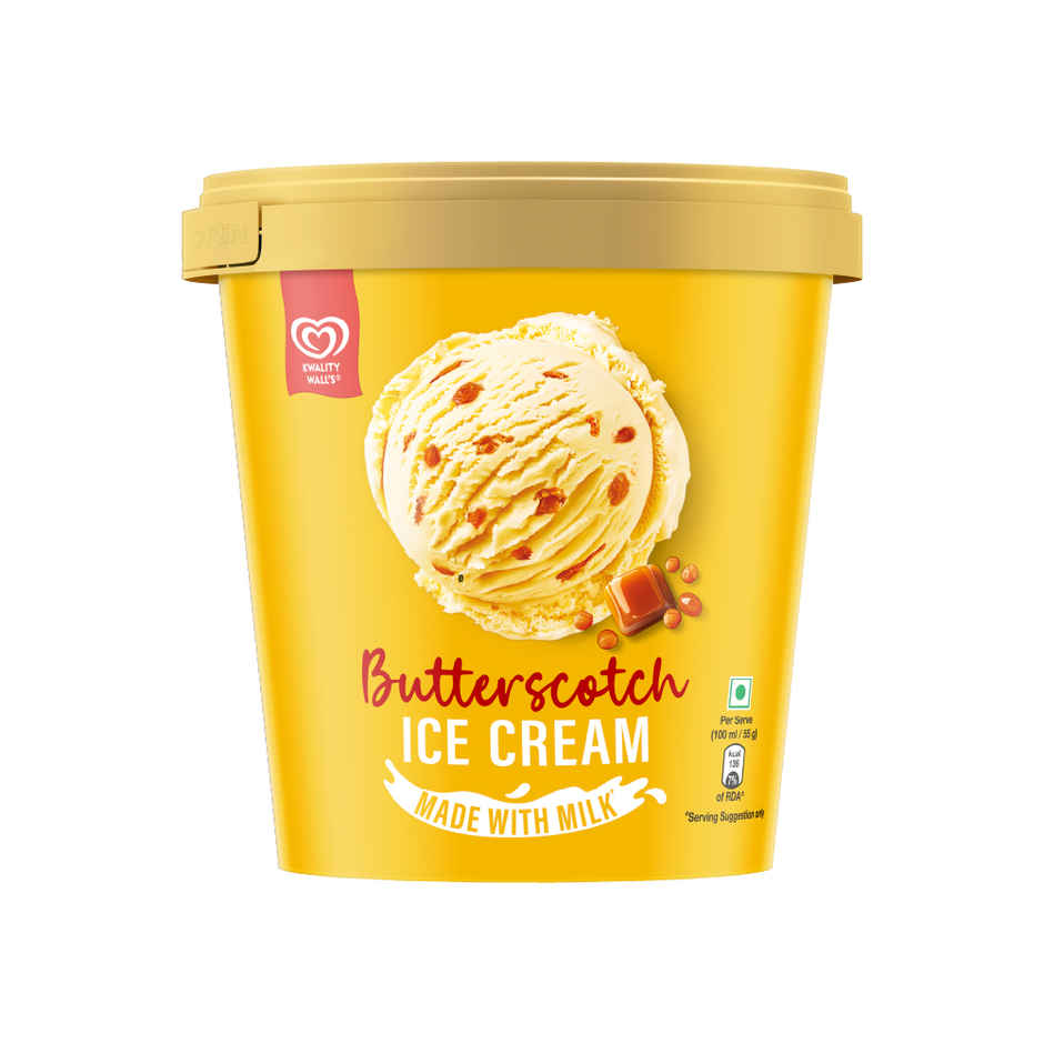 Kwality Wall's Butterscotch Ice Cream Tub