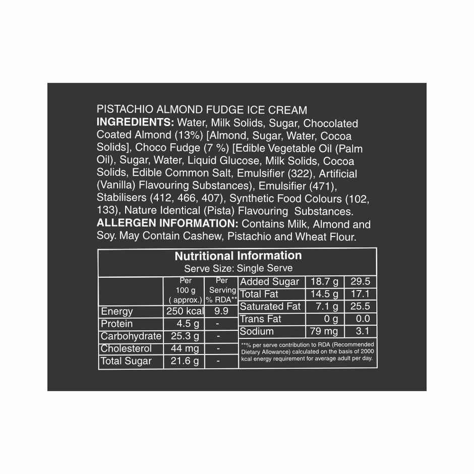 Vadilal Pistachio Almond Fudge Cup