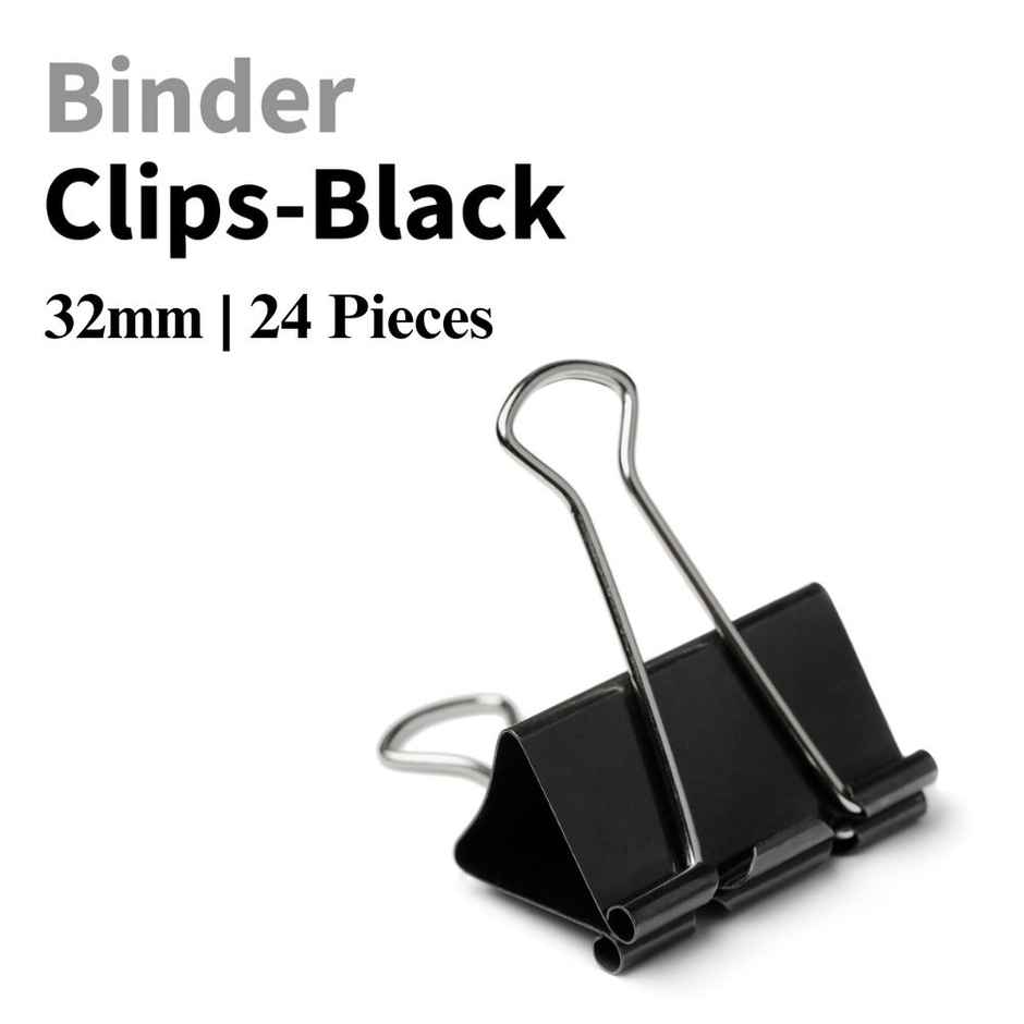 Nuovi Binder Clips | Black - 32 mm