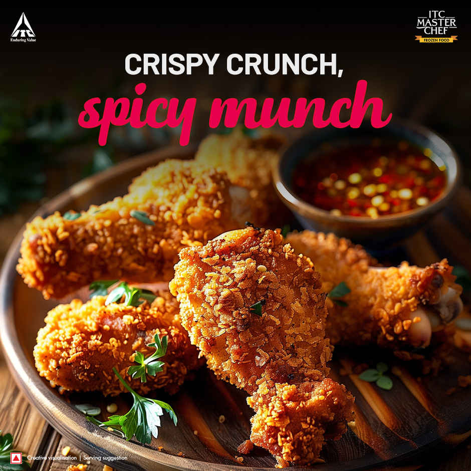 ITC Master Chef Crispy Spicy Chicken | High in Protein | No Added Preservatives | 6 pieces
