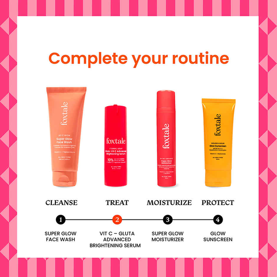 Foxtale Eternal Light Brightening Serum with 10% Vitamin C and Glutathione
