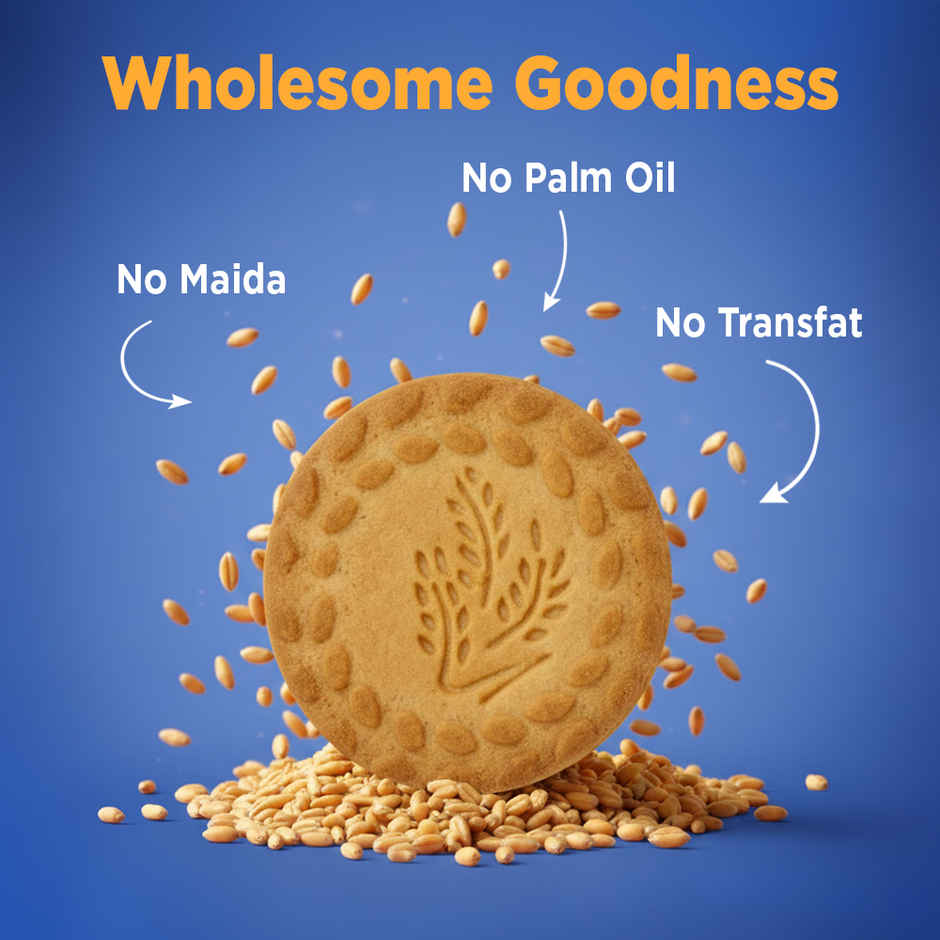 Open Secret Healthy Digestive Biscuit | 0% Maida, 0% Palm Oil, High Fibre | Goodness of Atta