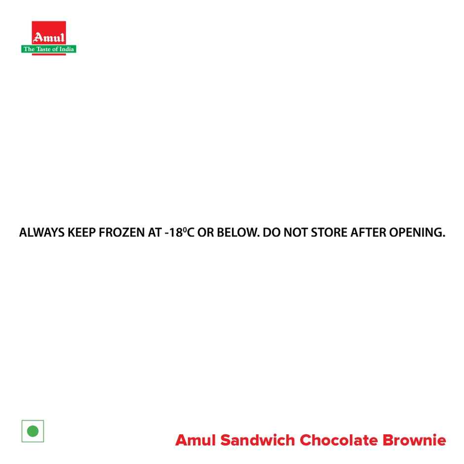 Amul Icecream Sandwich Chocolate Brownie Gold