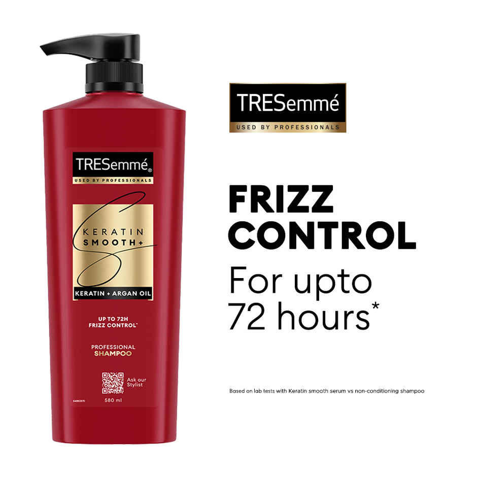 TRESemme Keratin Smooth Anti-Frizz Shampoo with Keratin & Argan Oil for Dry, Frizzy Hair