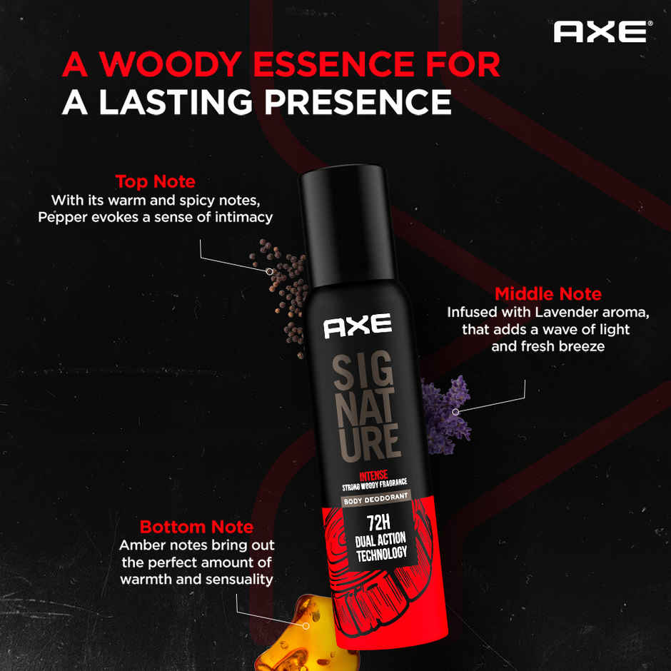 Axe Signature Intense Long Lasting No Gas Body Deodorant For Men
