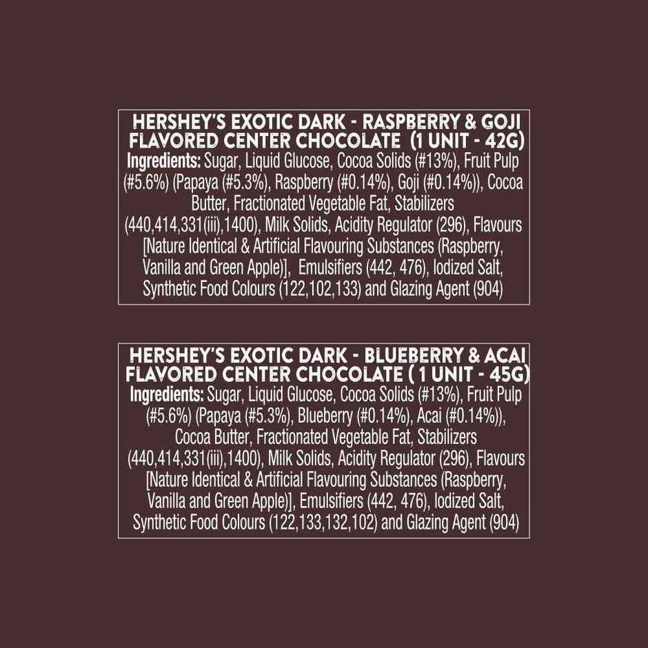 Hershey's Exotic Dark Chocolates Pack