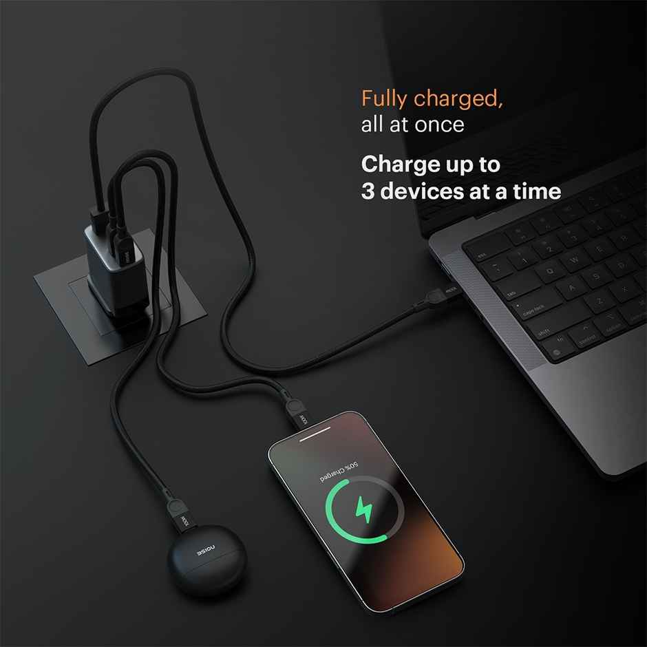 Noise Power Series Gan 65w Adapter - Meteor Black