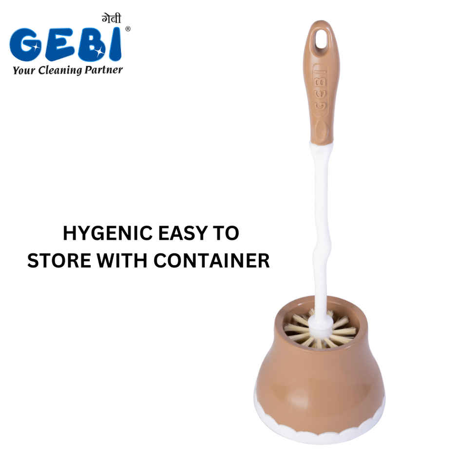 GEBI Richline Round Toilet Brush With Container