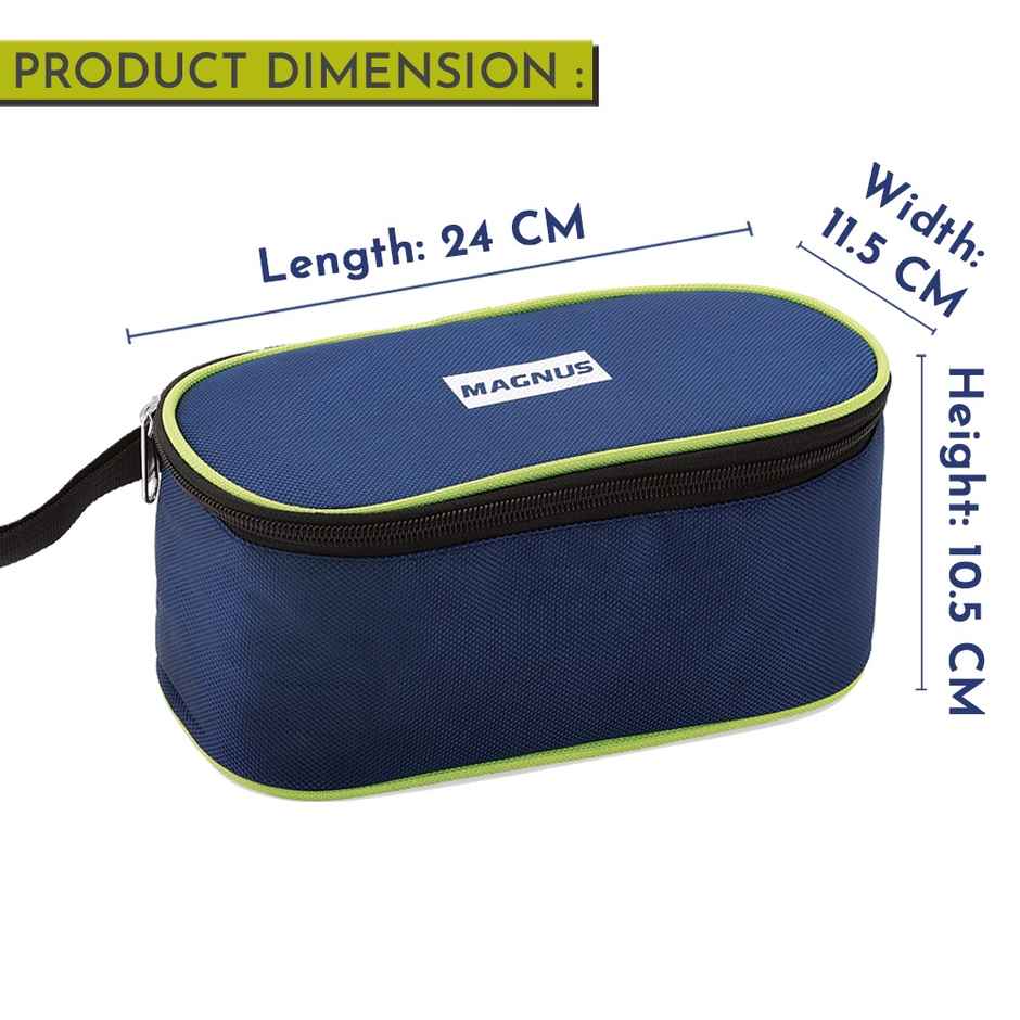 Magnus Avanza 3 Prime Lunch Box Set | Stainless Steel | Airtight Leakproof | Insulated Cover