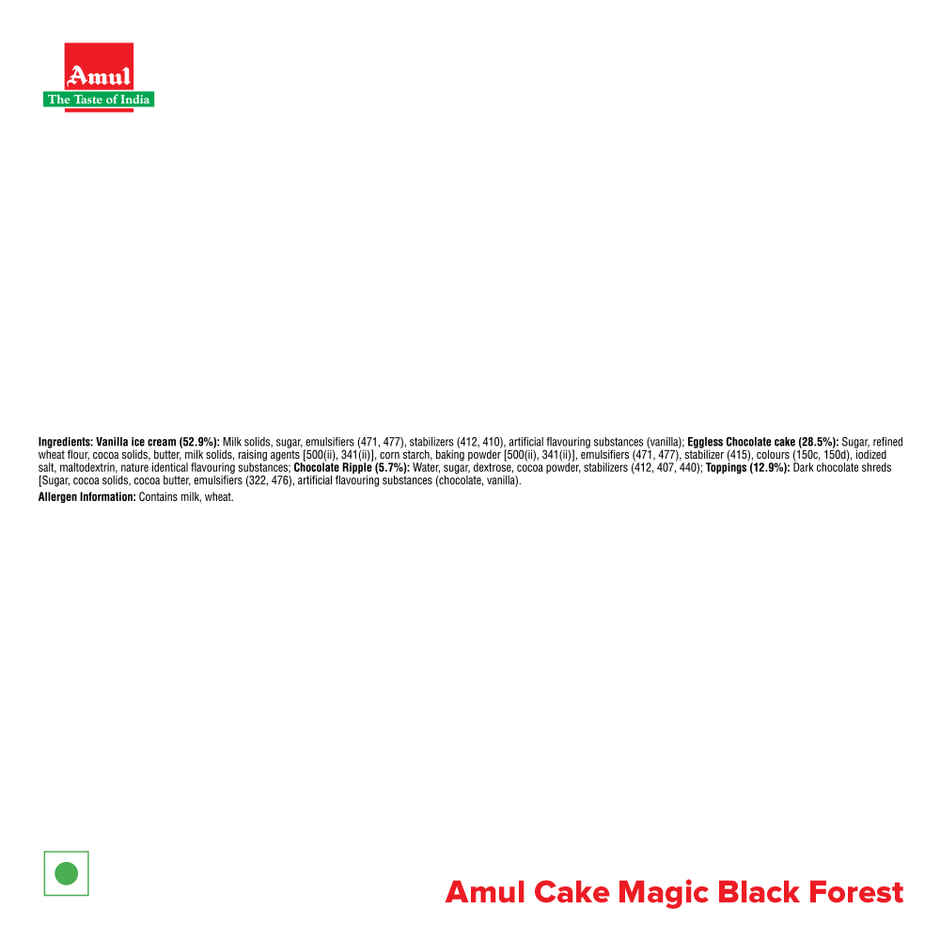 Amul Cake magic Black Forest Ice cream