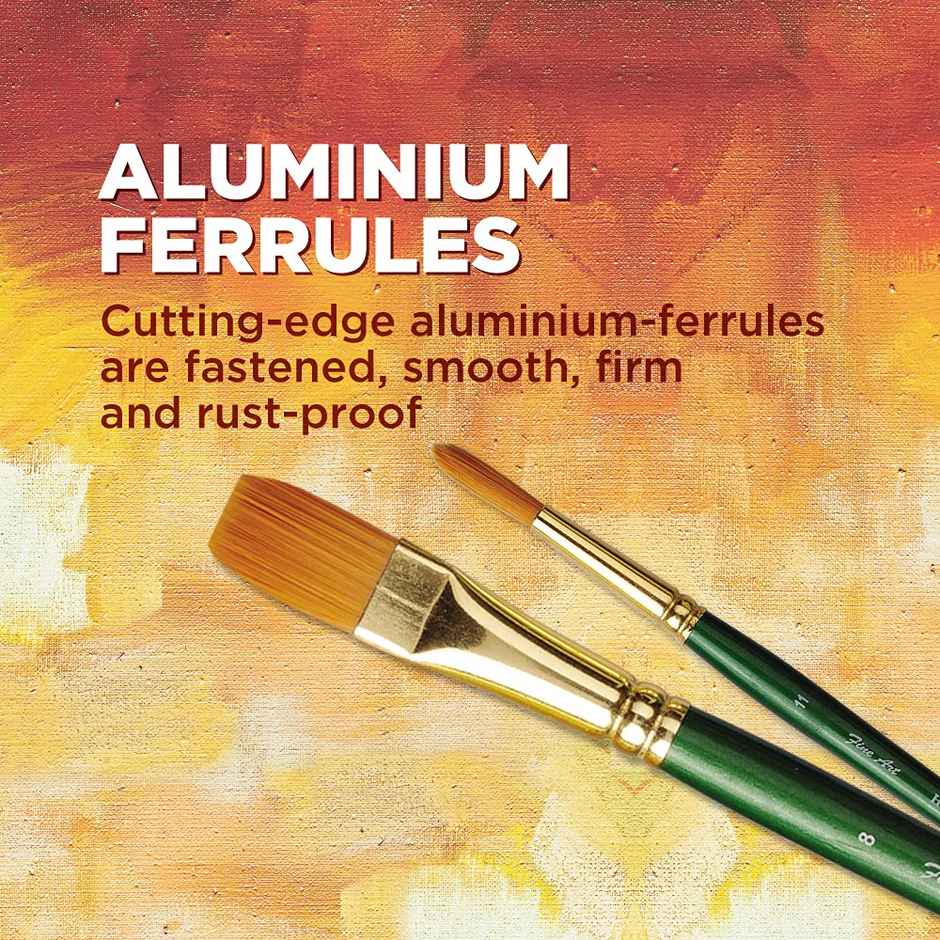 Fine Art High-Quality Painting Round Shape Brushes (Set Of 7 Size: 024681012)