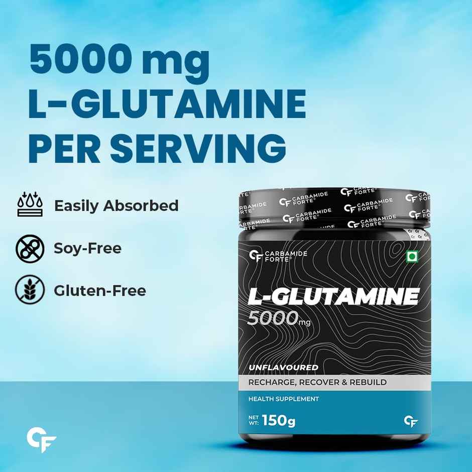 Carbamide Forte L Glutamine Powder 5000mg Unflavoured - 30 SERVINGS - 150g