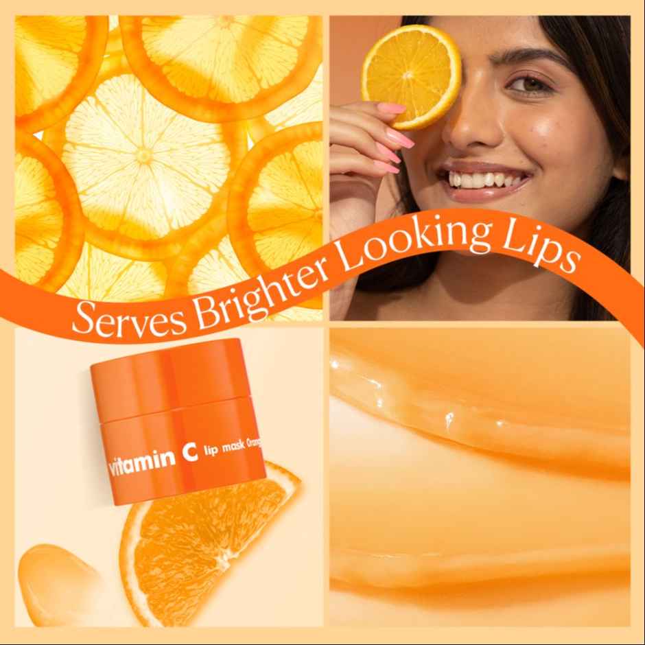 Tha Face Shop Vitamin C Lip Balm Mask With Niacinamide, Amino & Pro-Vitamin For Soft, Hydrated Lips