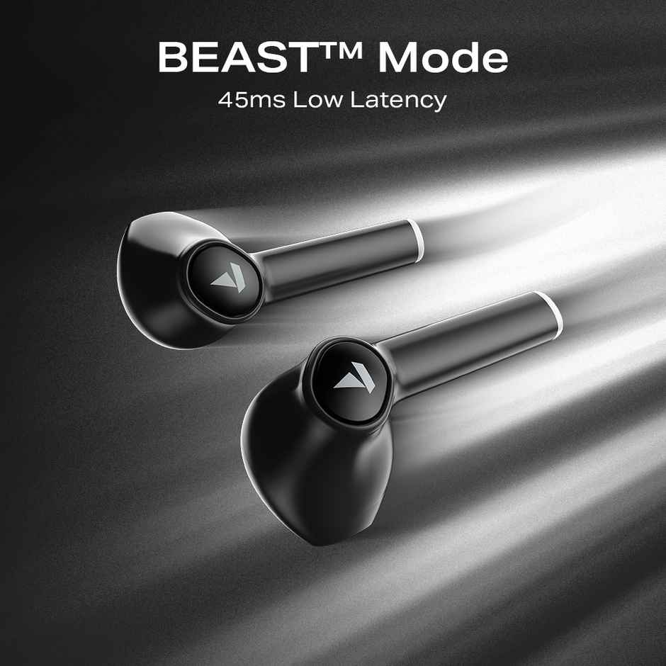 boAt Airdopes 131 Gen 2 TWS, 70H Battery, Beast Mode, 45 ms Low Latency, BT Earbuds | Carbon Black