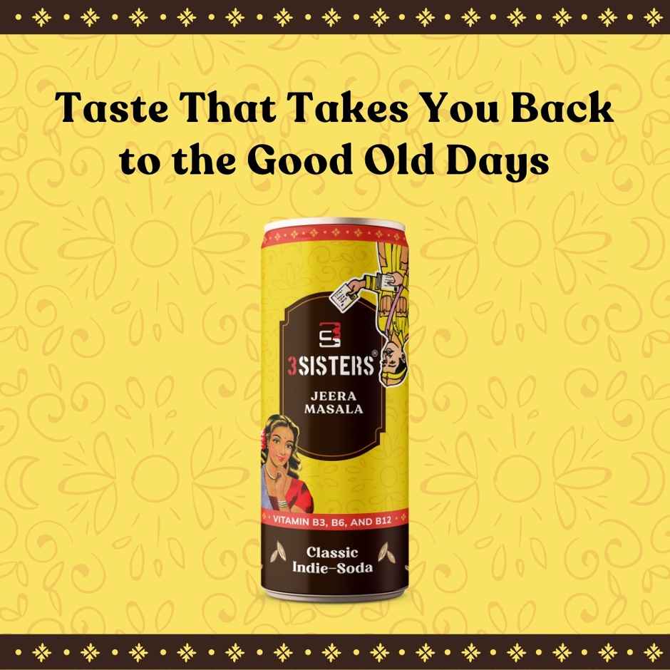 3 Sisters Jeera Masala Soda | Spiced Soft Drink