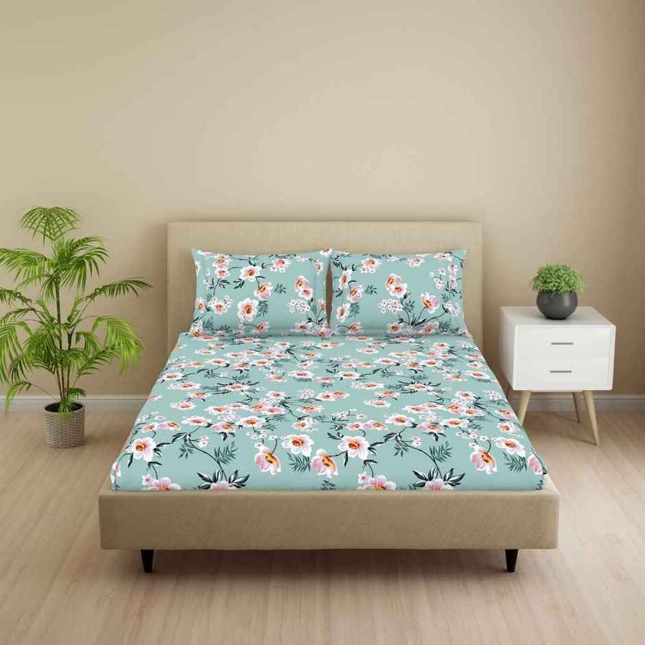 Welspun LUME Double Bedsheet | Soft & Durable | Premium Quality Collection | Green