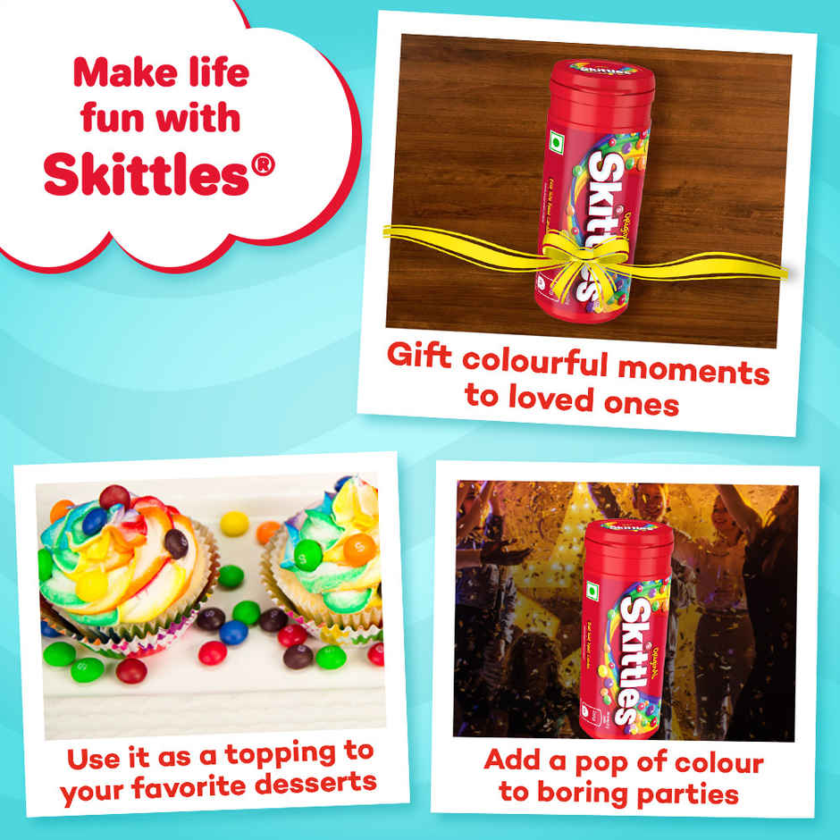 Skittles Original Bite-Size Fruit Candy Tube