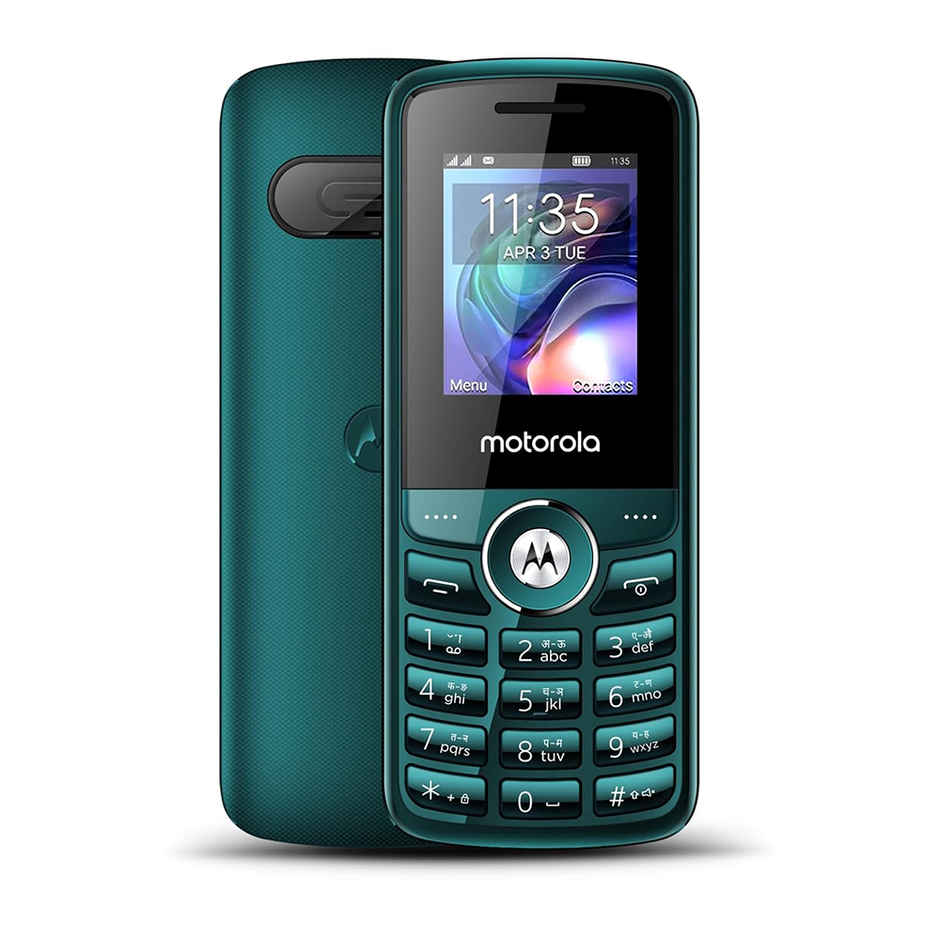 Motorola All-New A200 Dual Sim keypad Phone with Voice Feature | Teal Blue