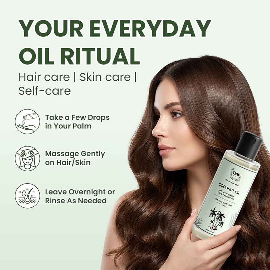 Tnw The Natural Wash Virgin Coconut Oil| Strong Hair And Soft Skin