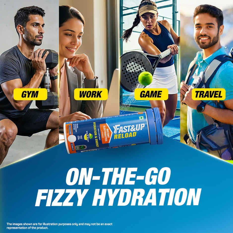 Fast&Up Reload Low Sugar Instant Hydration Drink Lime Lemon 10s