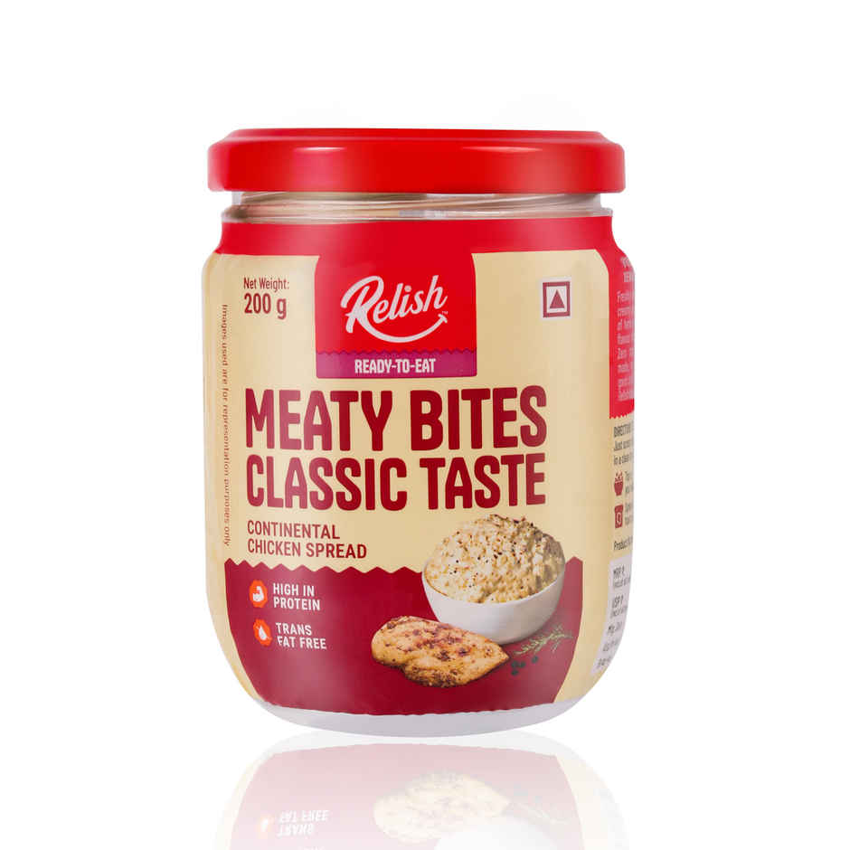 Relish Continental Chicken Spread | Energy - 346 Kcal | Protein - 34.6 g / 100 g