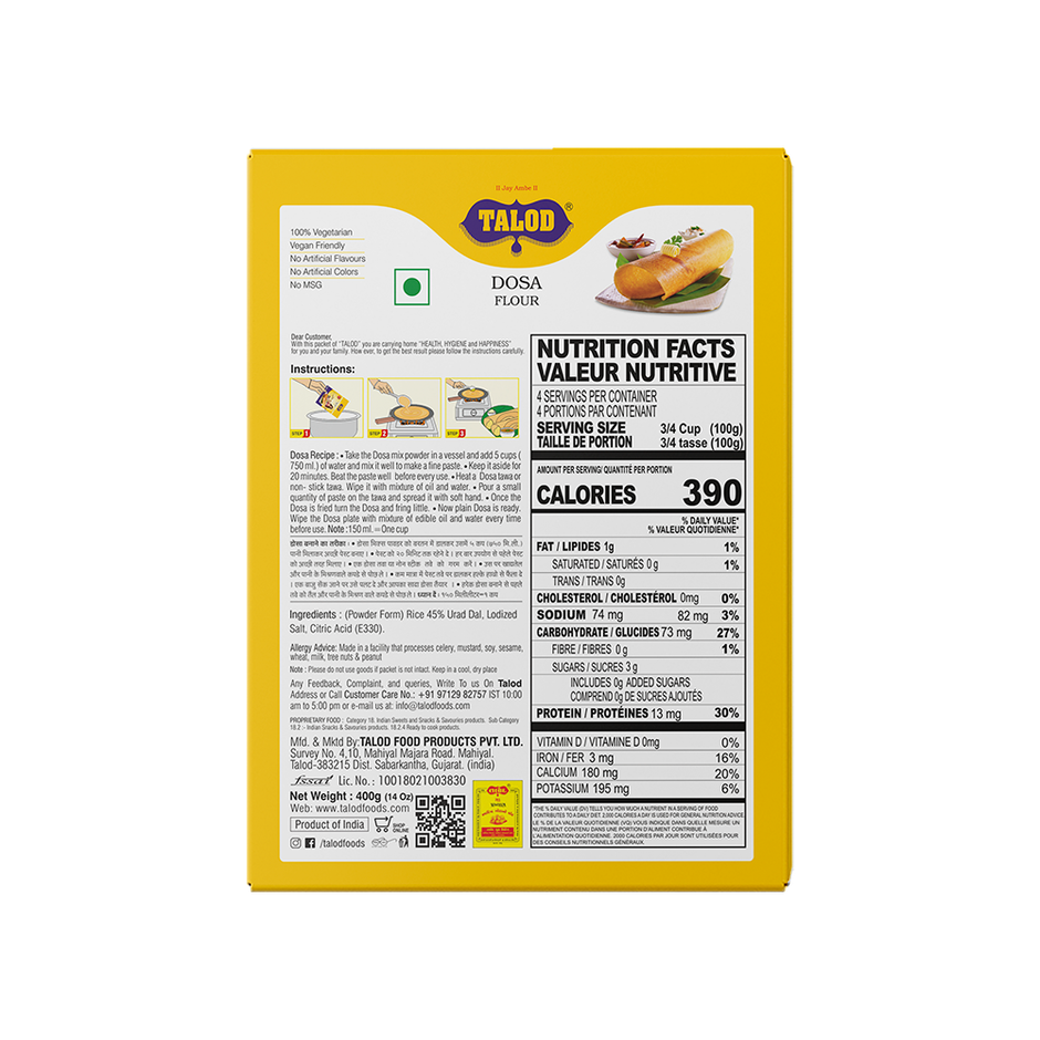 Talod Dosa Flour - Healthy & Tasty