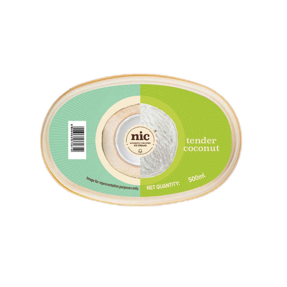NIC Tender Coconut Ice Cream Tub | Preservative Free | No Artificial Flavors