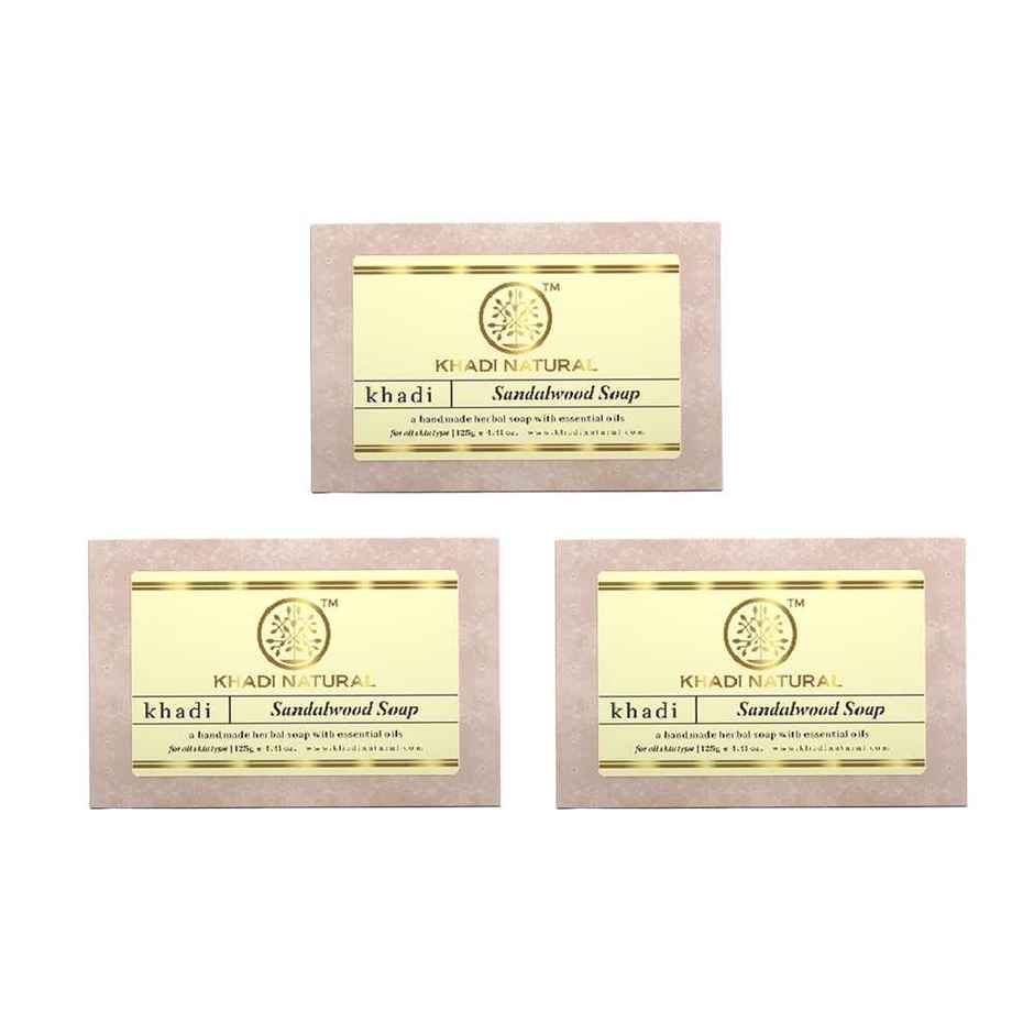 Khadi Naturals Sandalwood Soap For Bright and Glowing Skin Combo