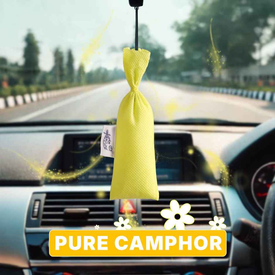 Citrus Camphor Pouch by Air Karpure | Car, Bathroom, Wardrobe & Room Freshener |From House of Cycle