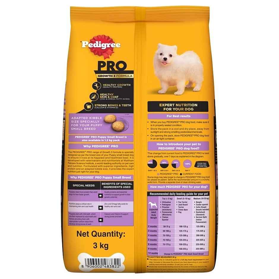 Pedigree PRO Puppy Small Breed Dog Food | 2-9 Months