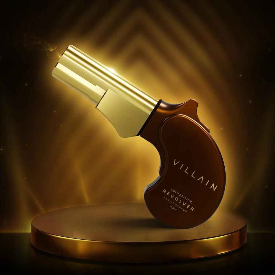 Villain Revolver Eau De Parfum For Men Gold Edition Eau De Perfume Premium Long Lasting