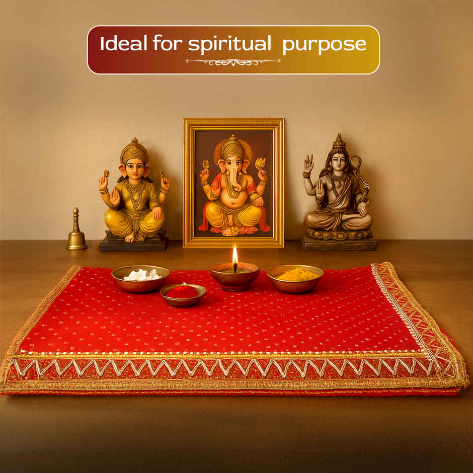 Darshana Red Chunni | Shubhkart