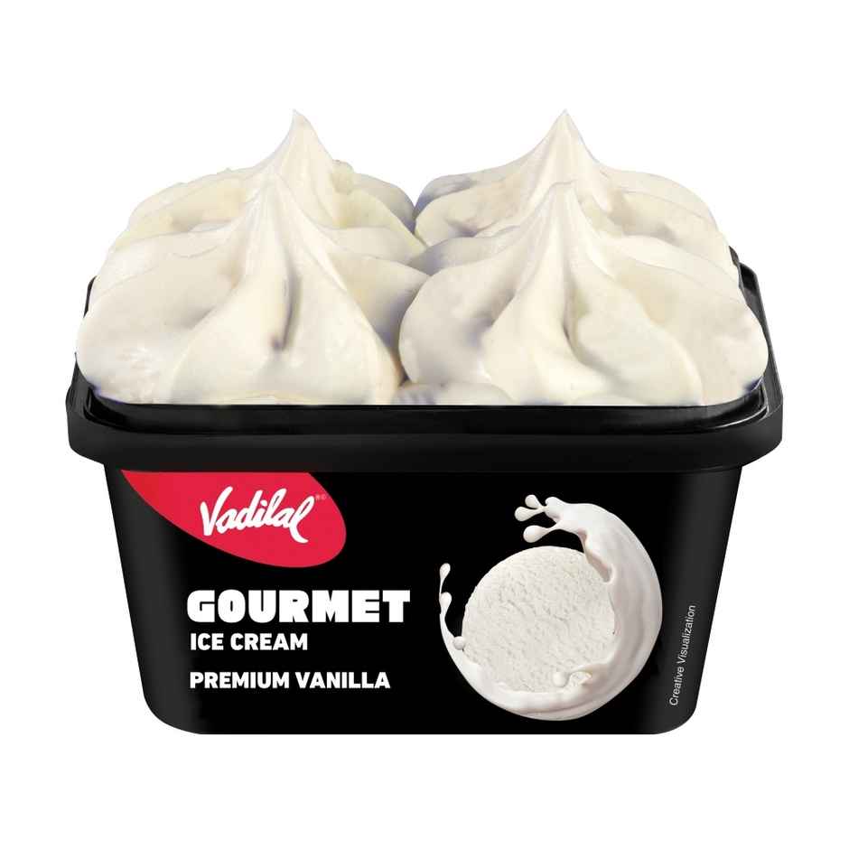 Vadilal Vanilla Gourmet Ice Cream Tub | Smooth & Indulgent