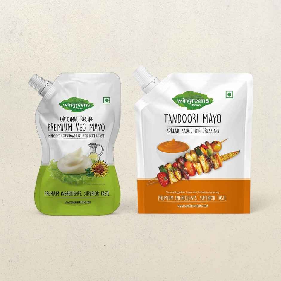 Wingreens Farms Premium Veg Mayo(800gms) & Tandoori Mayo(180gms) Combo