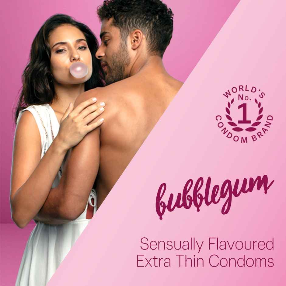 Durex Extra Thin Bubblegum Flavoured Condoms