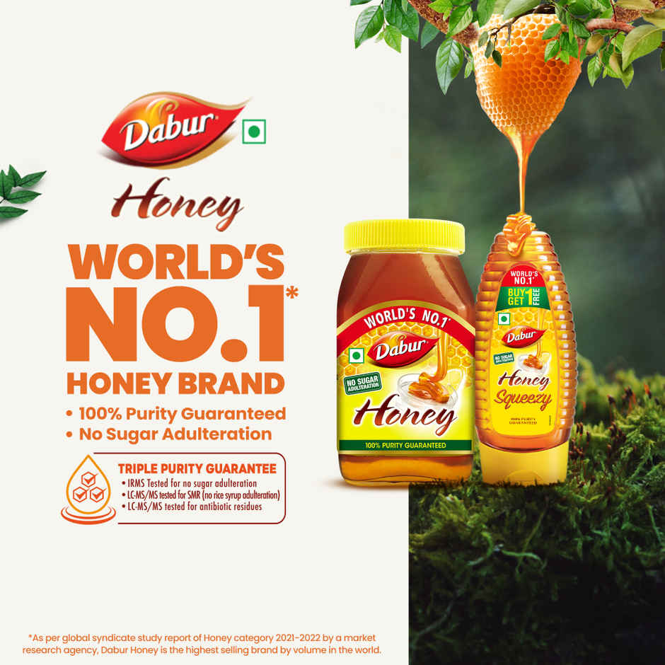 Dabur Honey | Totally Pure | World's No.1 Honey Brand | No Sugar Adulteration