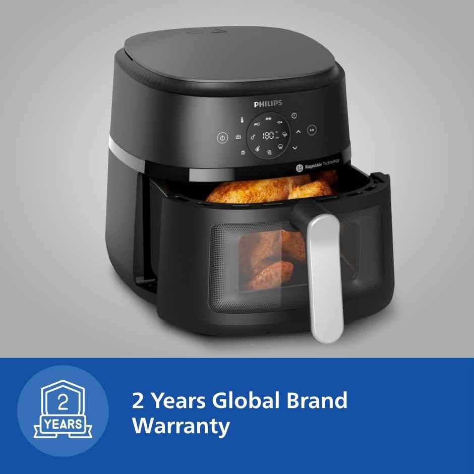 Philips 6.2 Liter Airfryer with Rapid Air Technology and Cooking window - NA231/00