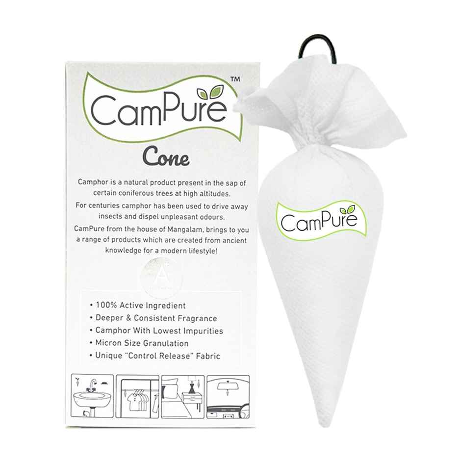 Campure Keasar+Chandan Camphor Cone Air, Car, Room Freshener