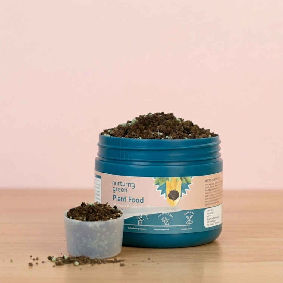 Nurturing Green - Plant Food | 100gm | Growth Supplement | Fertillizer for Soil and Plant Care